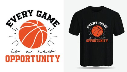 Fototapeta premium Basketball Sports t-shirt design. Basketball typography, t-shirt graphics, Basketball T shirt design vector illustration.