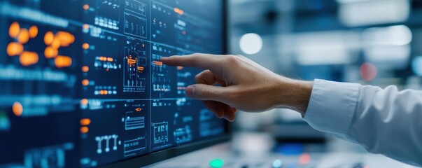 Operator controlling complex systems in a high-tech control environment, operator work, system, operation, automation, precision