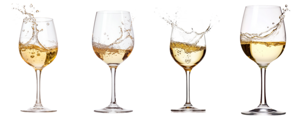 Wine splash isolated on white background with full depth of field and clipping path