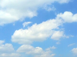 background photo of beautiful blue sky and white clouds
