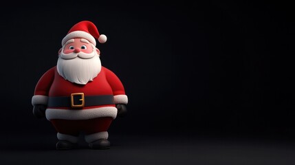 Obraz premium Cartoon Santa Claus Design Template