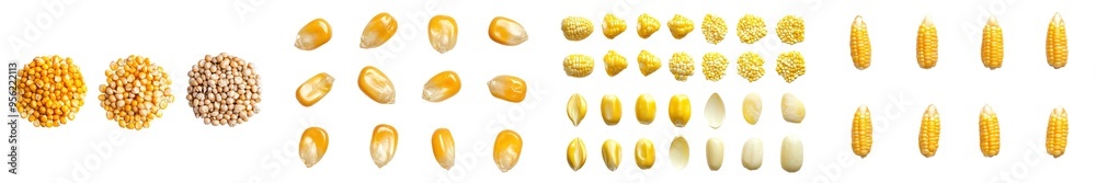 Poster acorn seed isolated on white, clipping path, full depth of field