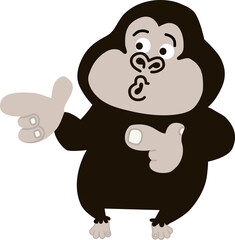 cartoon King Kong illustration