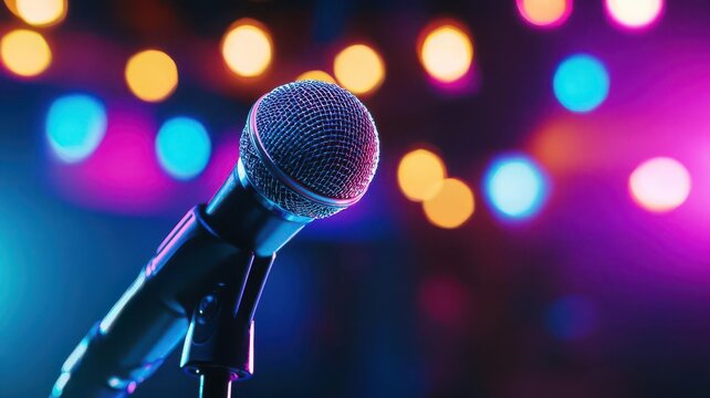 Karaoke machine rental being set up in a lively state youth center event