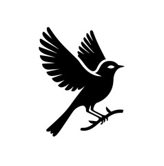 Obraz premium Bird silhouette vector illustration 