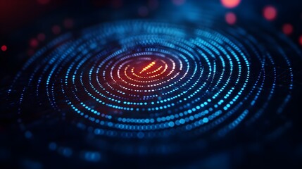 Intricate biometric patterns intertwined with pulsating soundwaves in a futuristic double exposure, emphasizing AI security and digital encryption--style raw