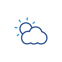 Weather icon, cloud icon vector for web site Computer and mobile app