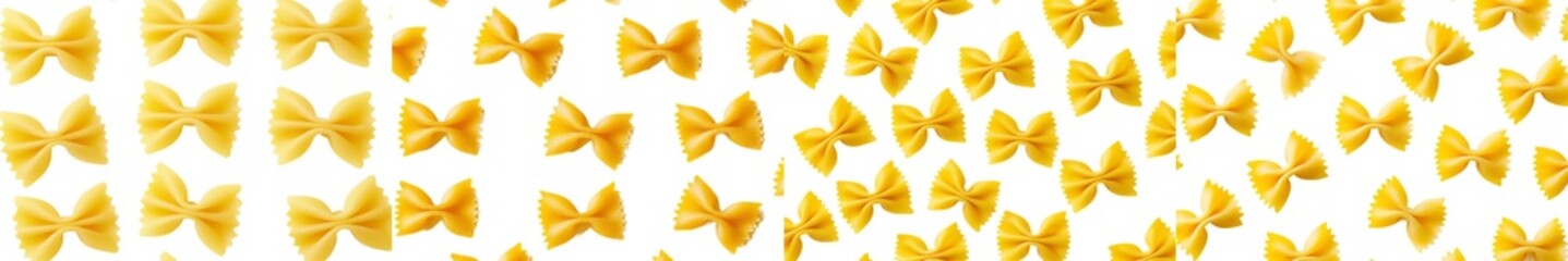 Naklejka premium Isolated on white background, fall of raw Italian pasta, isolated from its surroundings