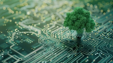 Green Technology: A Tree Grows on a Circuit Board
