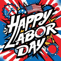 Obraz premium labor day background