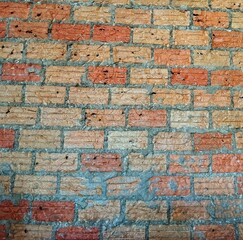 Old red brick texture background