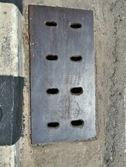 Roadside water catchment channel cover