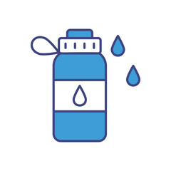 Water Bottle icon vector stock illustration