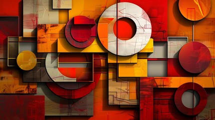 Vibrant Abstract Fabric Waves in Red, Orange, and Teal