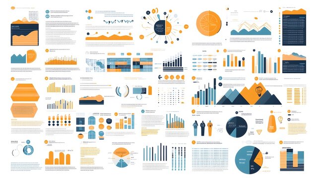 A flat design of an infographic with bold, readable sans-serif fonts