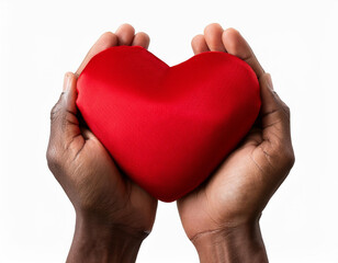 Obraz premium an image of red engagement box holding by hand of young girl