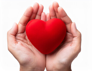 Obraz premium an image of red engagement box holding by hand of young girl