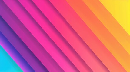Fototapeta premium Abstract diagonal gradient stripes in vibrant colors