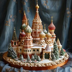 kremlin rethemed as a birthday cake -