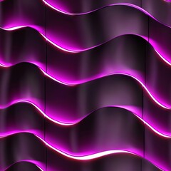 Futuristic 3D Geometric Pattern with Pink and Black Interlocking Shapes