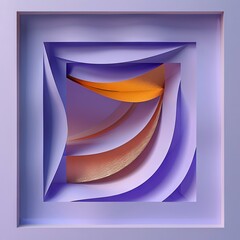 Whimsical 3D Character with Purple Hair and Expressive Eyes