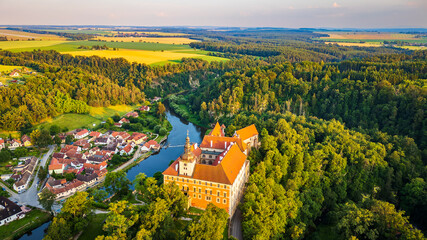 the castle of Bechyně Manor in South Bohemia on the banks of the river Lužnice. The castle is...