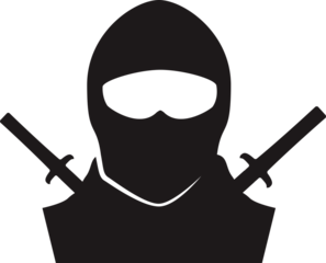 ninja sword silhouette