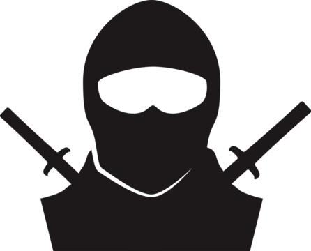 ninja sword silhouette