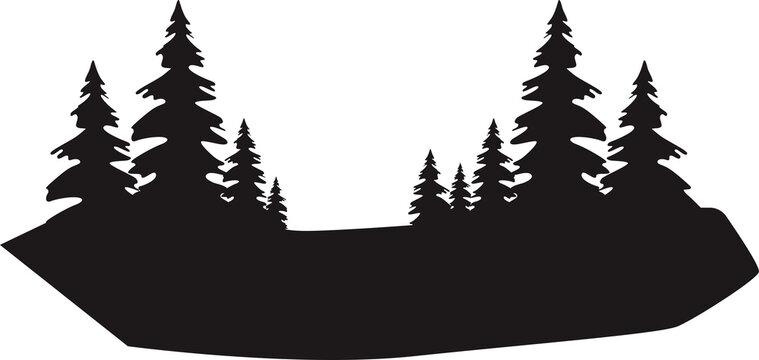 tree forest silhouette