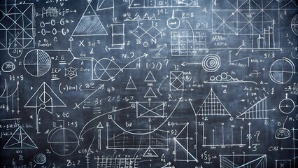 Math background on blackboard