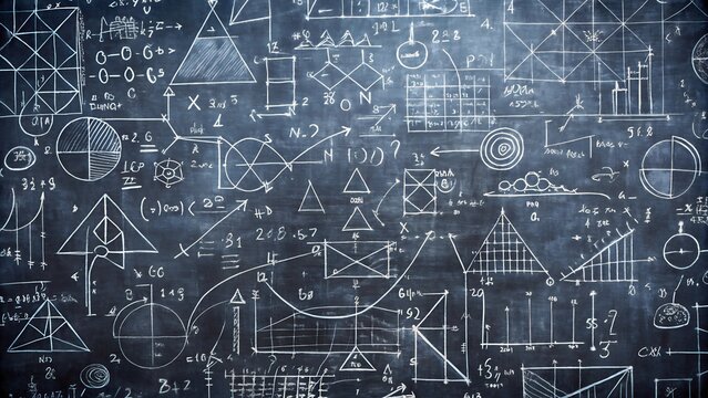 Math background on blackboard
