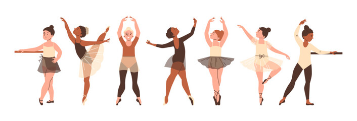 Children's ballet class vector illustration © Kudryavtsev