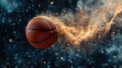 Fototapeta premium Basketball in Motion