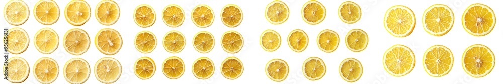 Aufkleber this image presents an isolated lemon slice with a clipping path, accurate depth of field, and a whi