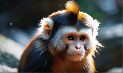 Golden Snub-nosed Monkey Close-up