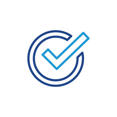 Checkmark icon, check mark sign vector	