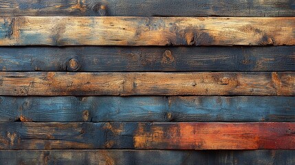 Rustic Wooden Texture: A captivating backdrop of weathered wood planks, showcasing a rich tapestry of colors, textures, and imperfections. A perfect canvas for rustic designs and vintage aesthetics. 