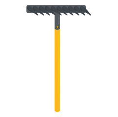 Rake icon. Gardening tool