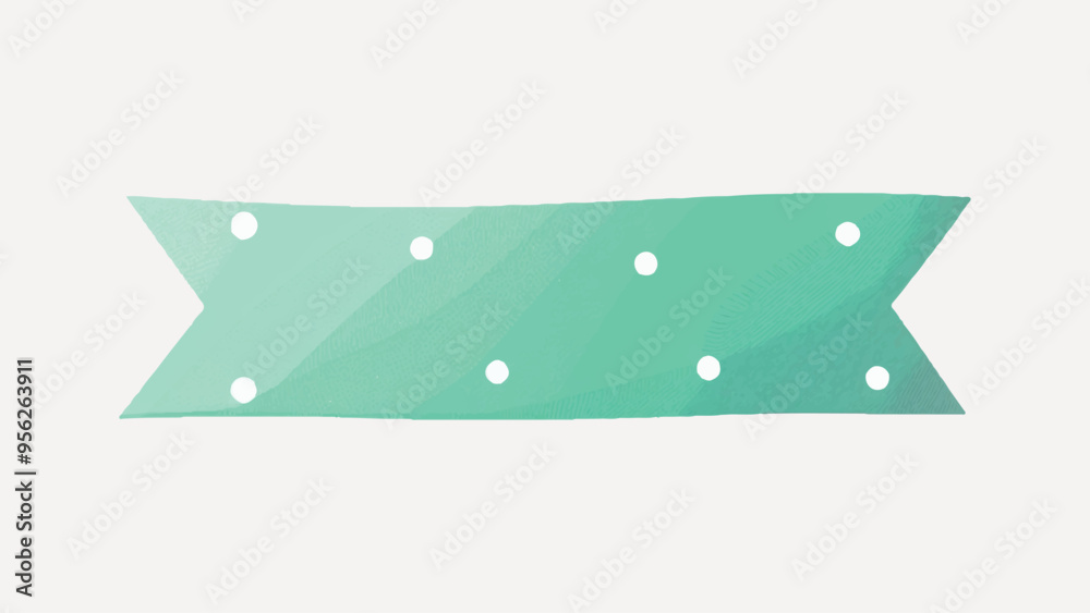 Wall mural cute ribbon banner illustration vector