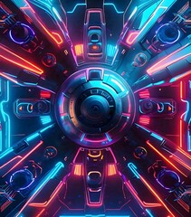 Fototapeta premium technology background