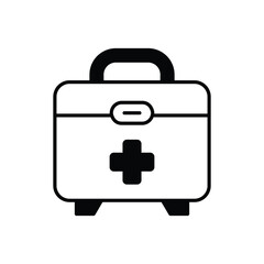 First Aid Kit icon vector stock illustration