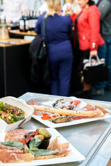 Assorted Appetizers at a Social Gathering. Selective focus