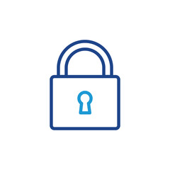 Lock icon, lock sign vector design