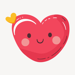 Fototapeta premium cute heart illustration vector