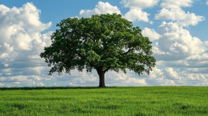 Obraz premium Solitary Tree in a Field