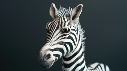 Fototapeta premium zebra ceramic doll