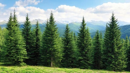 Beautiful pine trees