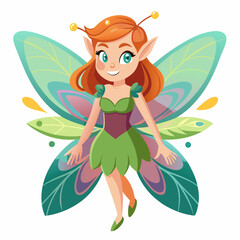 fairy cartoon vector illustration