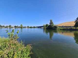 Blick auf die Spree (Fluss) in Berlin Treptow/Köpenick