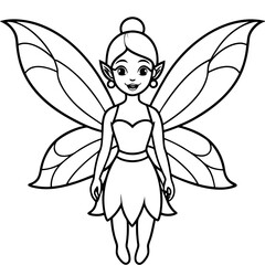 Fototapeta premium fairy cartoon vector illustration